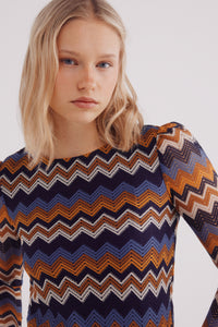 Zigzag structured t-shirt