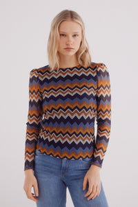 Zigzag structured t-shirt