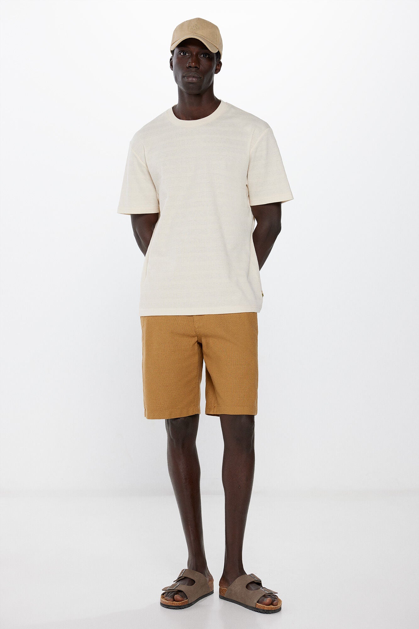 Comfort fit cotton Bermuda shorts