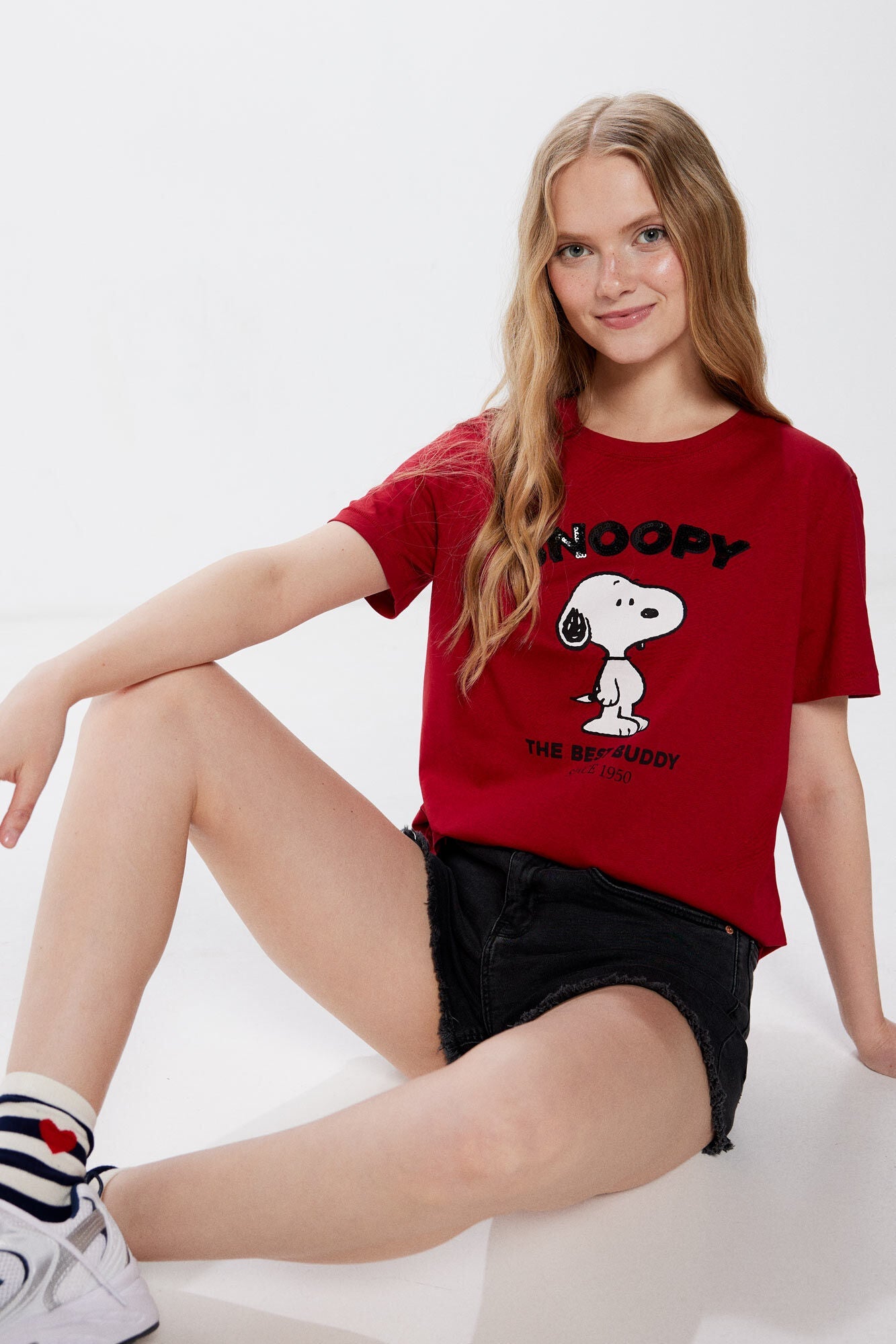 Sequin Snoopy T-shirt