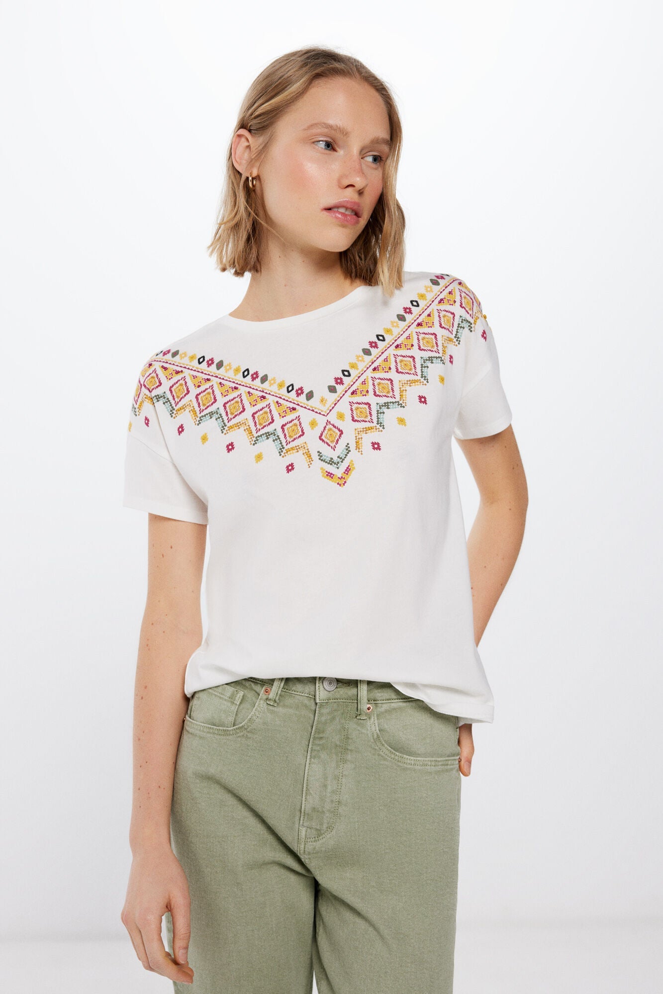 Ethnic graphic T-shirt