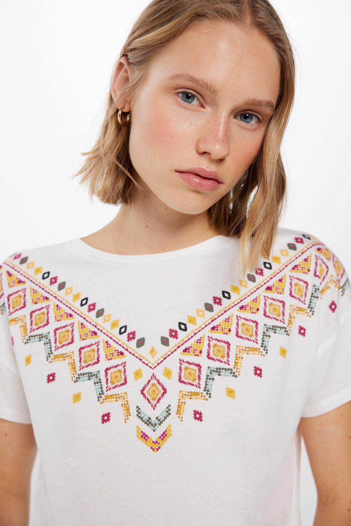 Ethnic graphic T-shirt