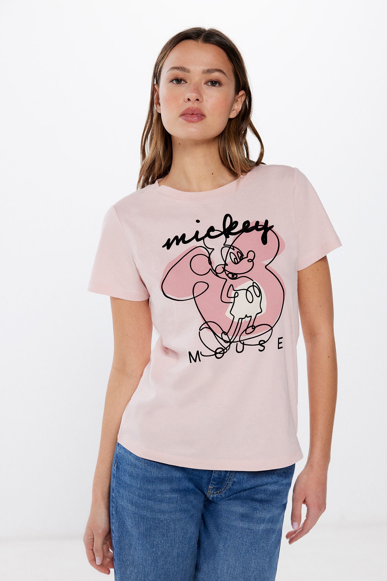 T-shirt with raised Mickey Mouse