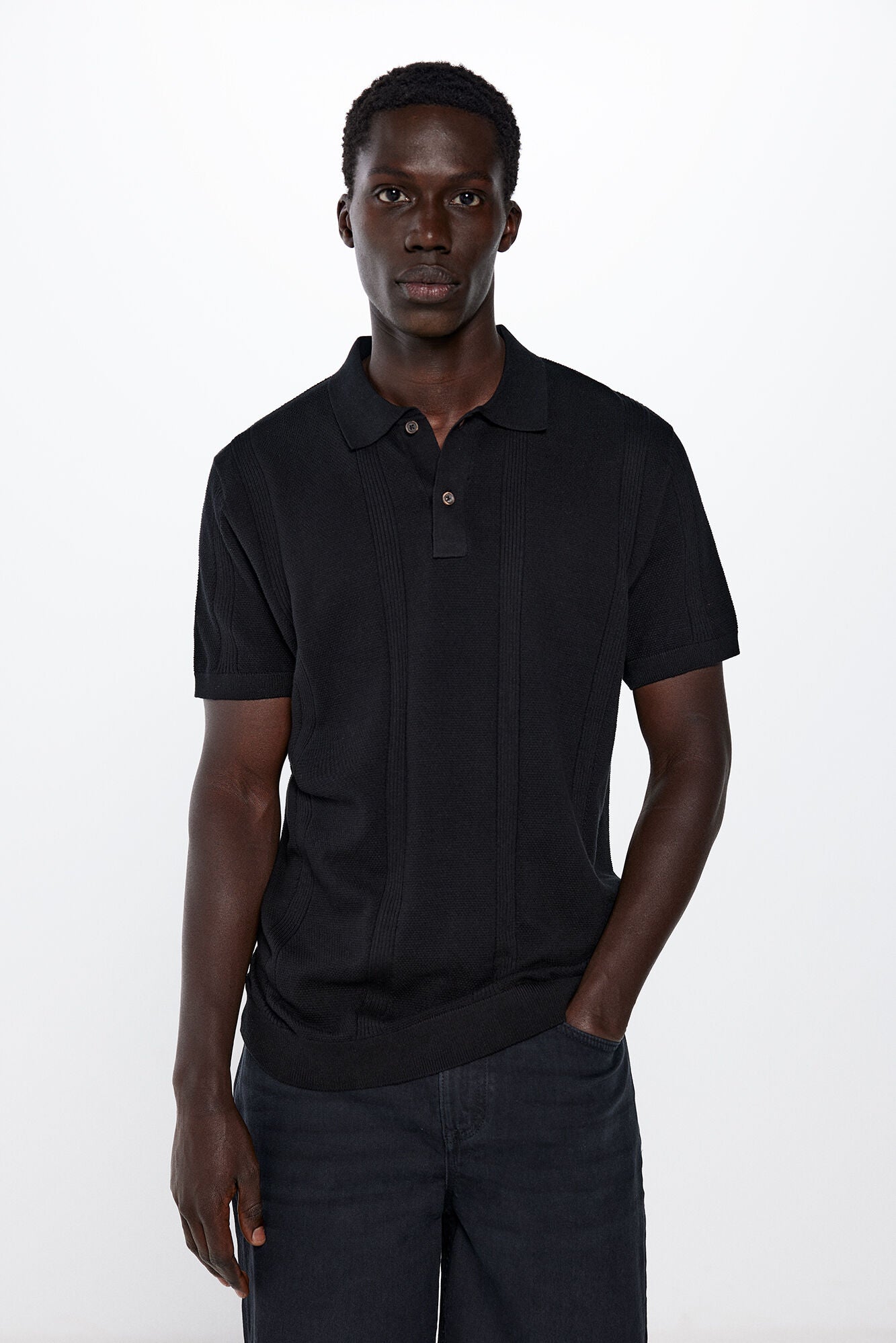 Textured Polo Shirt