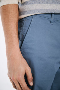 Slim fit micro-printed chinos