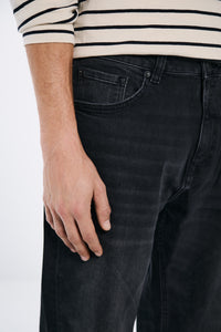 Black straight fit jeans