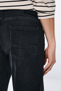 Black straight fit jeans