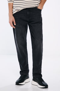 Black straight fit jeans