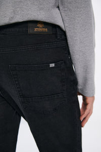 Black skinny fit jeans