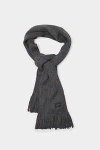 Basic grey melange scarf