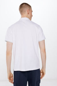 Slim fit contrast polo shirt