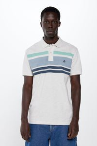 Regular fit striped piquÈ polo shirt