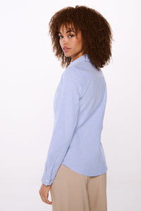 V neckline Oxford shirt