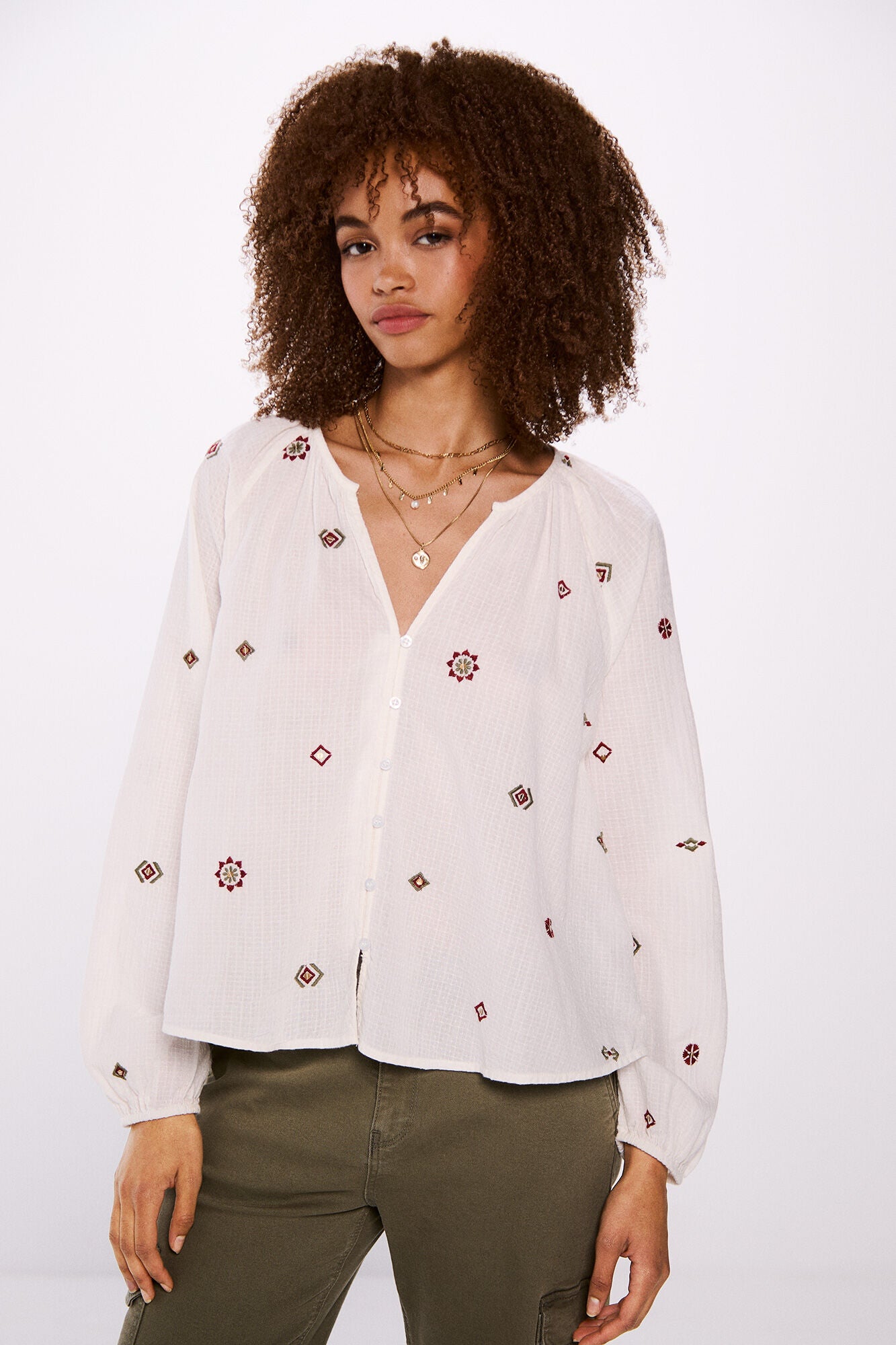 Embroidered blouse