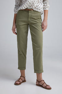 chinos pants cotton belt