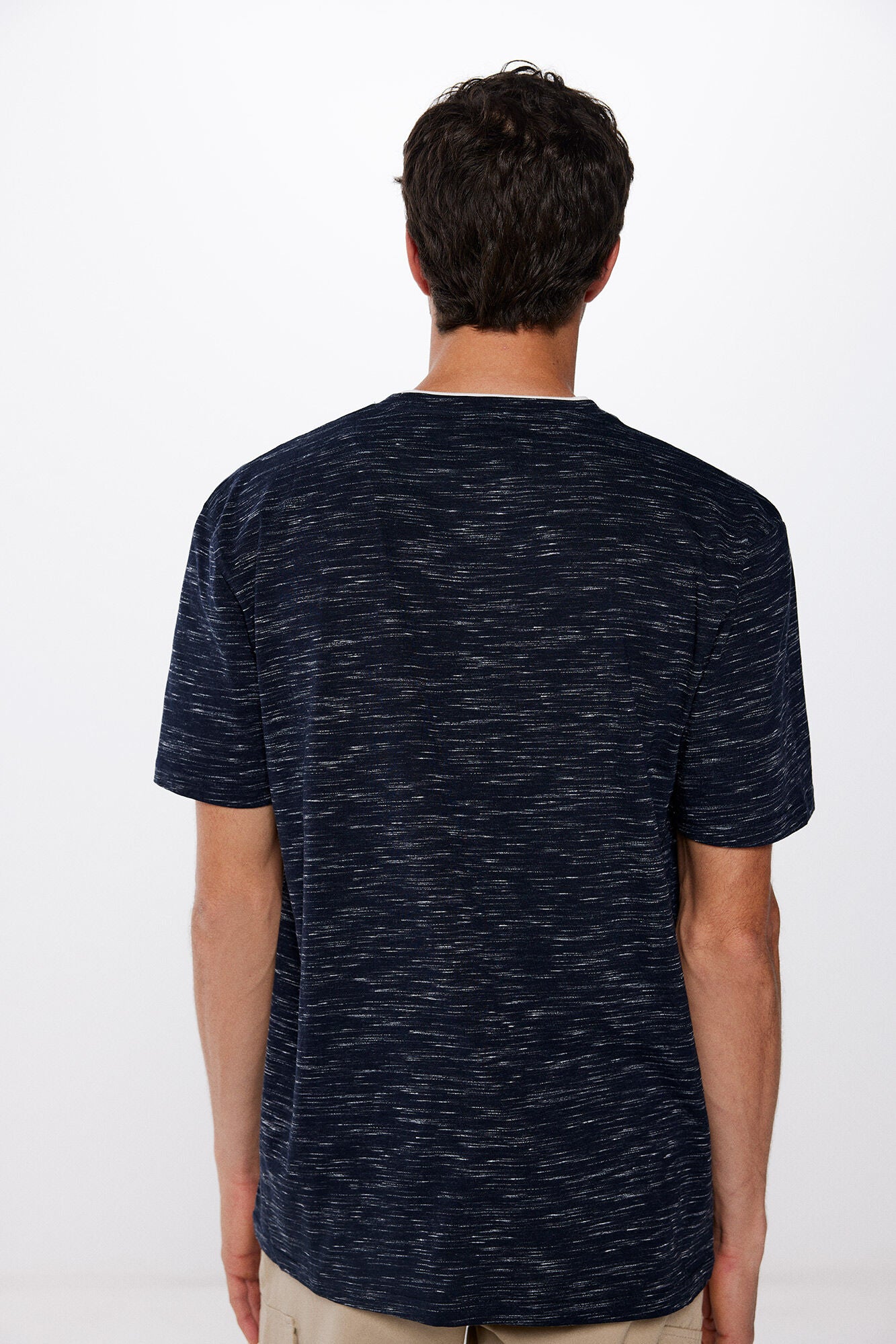 Double layer textured T-shirt