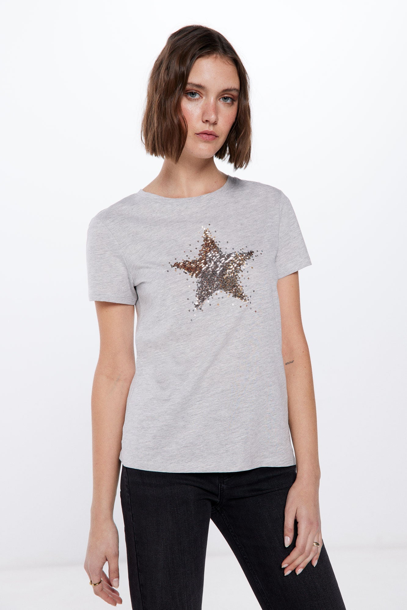 Sequins Graphic T-shirt