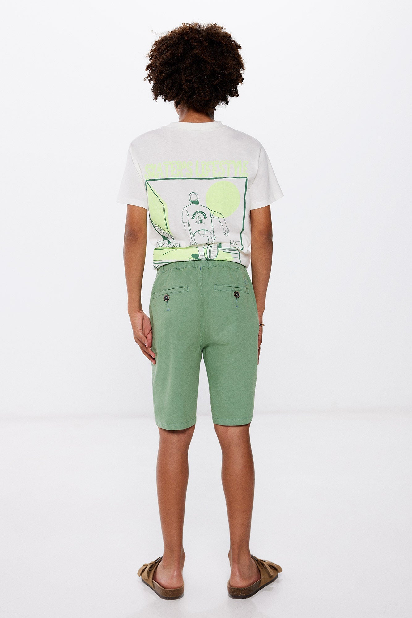 Boys' cotton Bermuda shorts