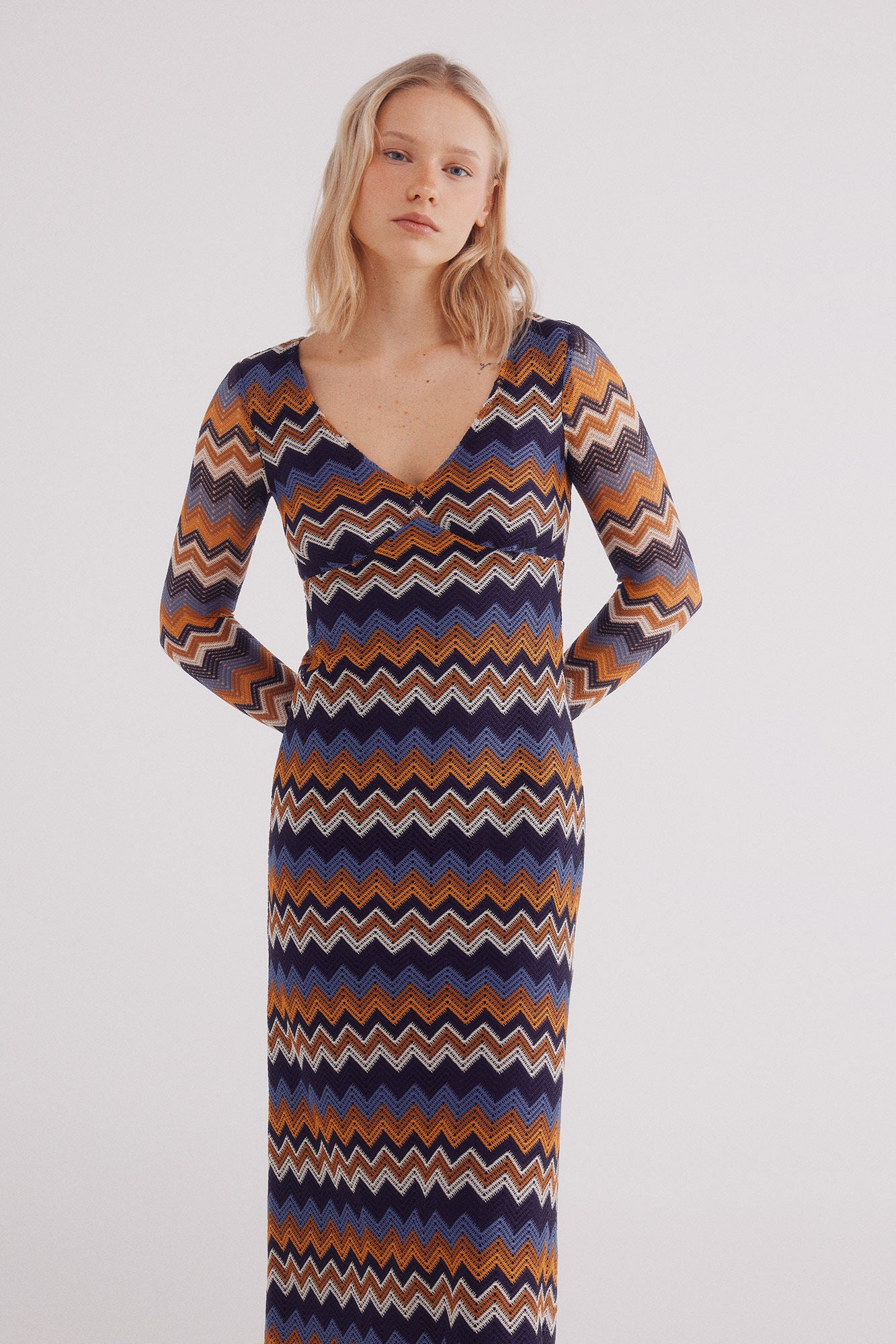 Zigzag crochet dress