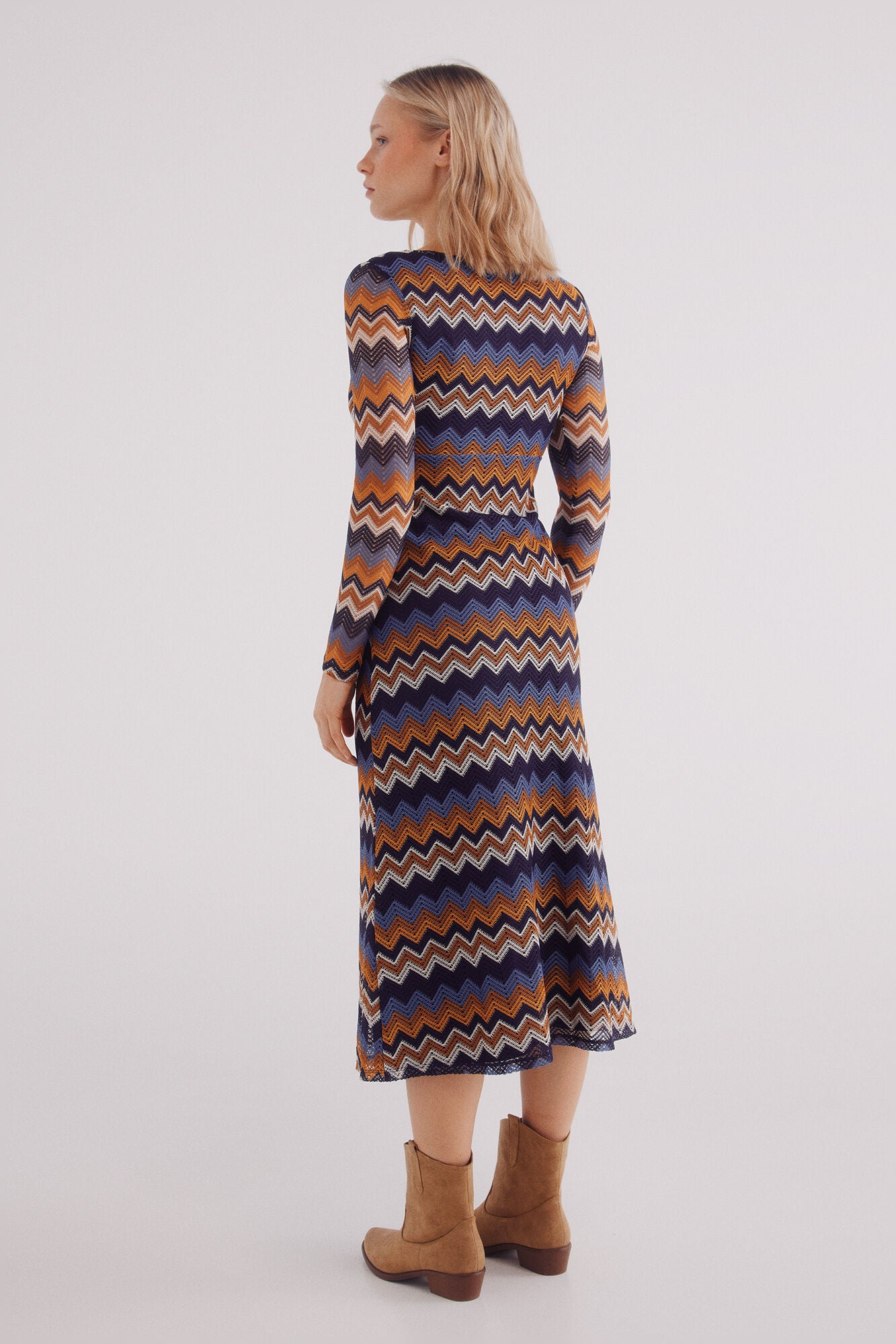 Zigzag crochet dress