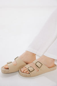 Sandal with jute sole